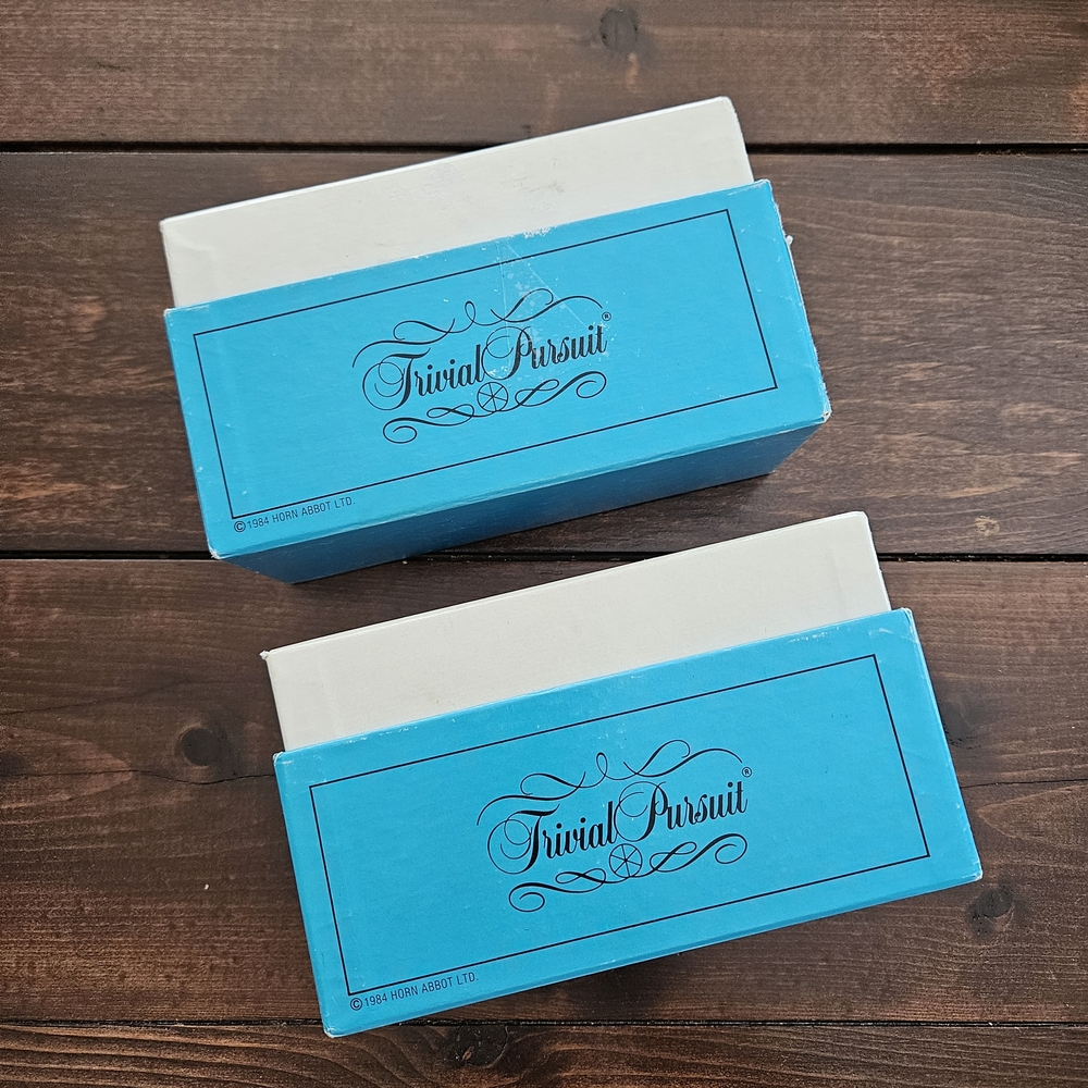 Vintage Trivia Pursuit Young Players Edition Replacement Cards‎ - 2 Boxes
